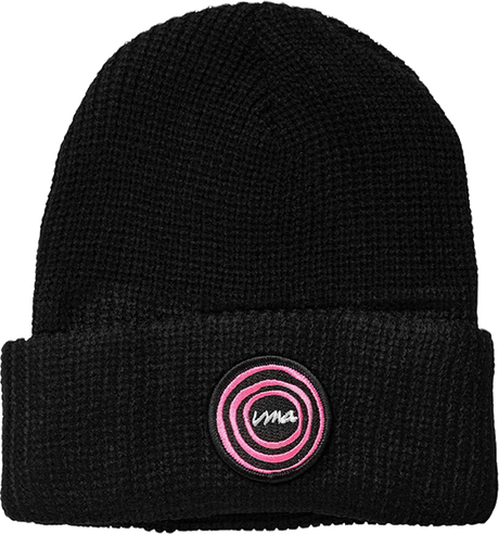 UMA BULLSEYE BEANIE BLACK/PINK