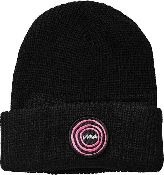 UMA BULLSEYE BEANIE BLACK/PINK