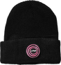 UMA BULLSEYE BEANIE BLACK/PINK