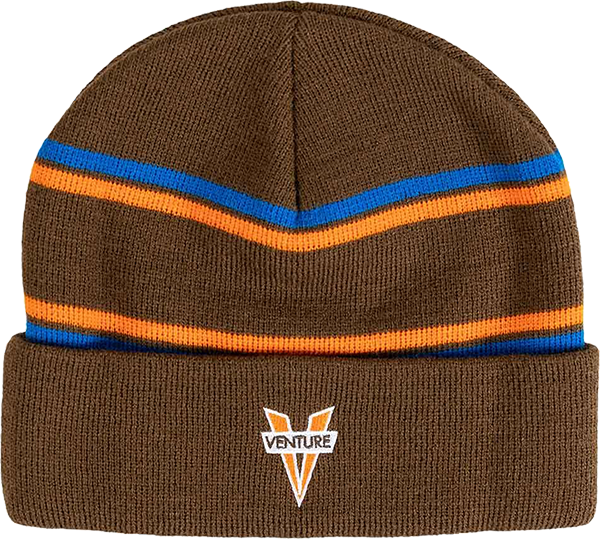 VENTURE HERITAGE CUFF BEANIE BROWN/ORG/BLU