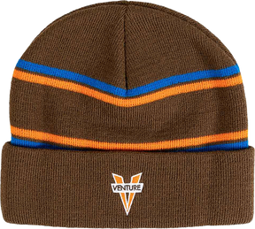 VENTURE HERITAGE CUFF BEANIE BROWN/ORG/BLU