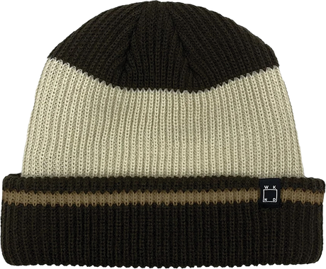 WKND STRIPE BEANIE BROWN