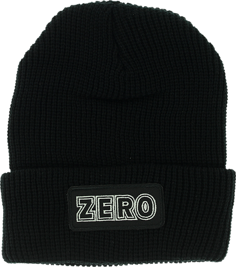 ZERO BOLD WATCHCAP BEANIE BLACK