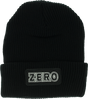 ZERO BOLD WATCHCAP BEANIE BLACK