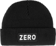 ZERO ARMY PATCH WAFFLE-KNIT BEANIE BLACK