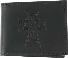 DOGTOWN LEATHER BILLFOLD WALLET BLACK