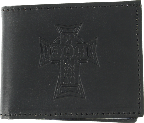 DOGTOWN LEATHER BILLFOLD WALLET BLACK