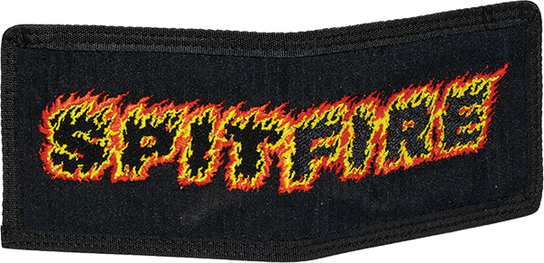 SPITFIRE FLAMES SCRIPT BI-FOLD WALLET BLACK