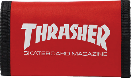 THRASHER SKATE MAG WALLET RED