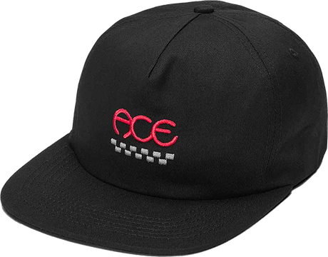 ACE FINISH 5 PANEL HAT ADJ-BLACK
