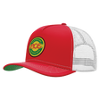 ACE RASTA SEAL TRUCKER HAT ADJ-RED