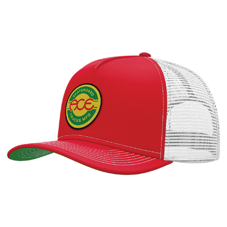 ACE RASTA SEAL TRUCKER HAT ADJ-RED