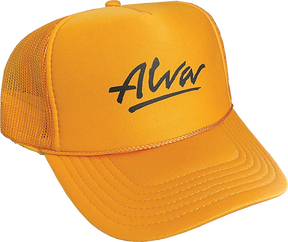 ALVA OG LOGO MESH TRUCKER HAT ADJ-GOLD/BLK