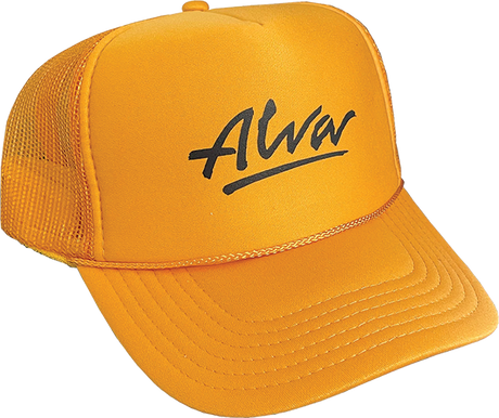 ALVA OG LOGO MESH TRUCKER HAT ADJ-GOLD/BLK