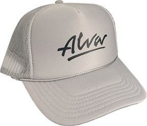 ALVA OG LOGO MESH TRUCKER HAT ADJ-GREY/BLK