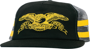 ANTI HERO BASIC EAGLE HAT ADJ-BLK/CHARCOAL/YEL