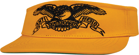 ANTI HERO BASIC EAGLE VISOR HAT ADJ-ORG/BLK