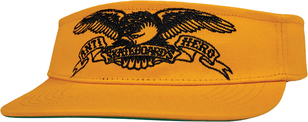 ANTI HERO BASIC EAGLE VISOR HAT ADJ-ORG/BLK