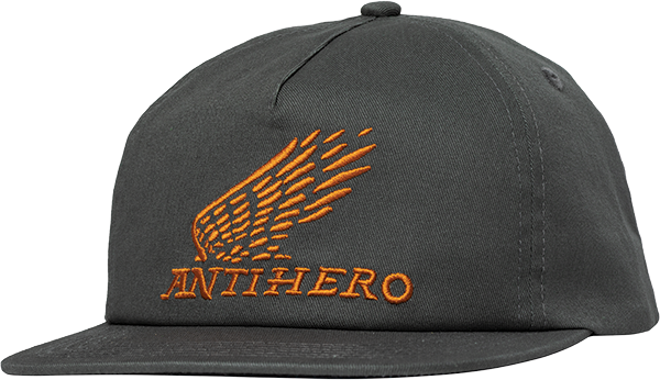 ANTI HERO MOTORIZED HAT ADJ-CHARCOAL/ORG