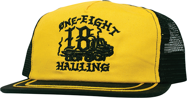 ANTI HERO ONE EIGHT HAULING HAT ADJ-BLK/YEL