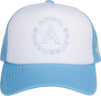 APRIL FULL CIRCLE TRUCKER HAT ADJ-WHT/LT.BLU