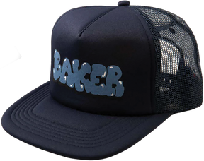 BAKER BUBBLE MESH TRUCKER HAT ADJ-NAVY