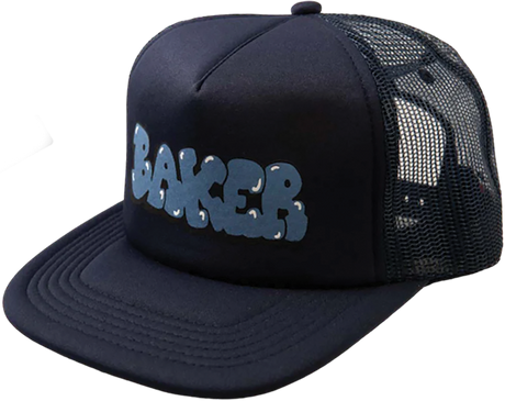 BAKER BUBBLE MESH TRUCKER HAT ADJ-NAVY