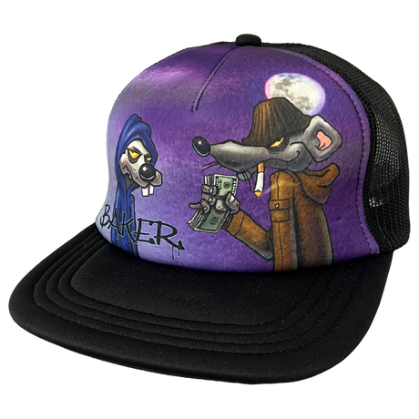 BAKER KATCH1 TRUCKER HAT ADJ-BLACK