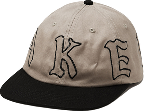 BAKER WRAPPED HAT ADJ-KHAKI/RED