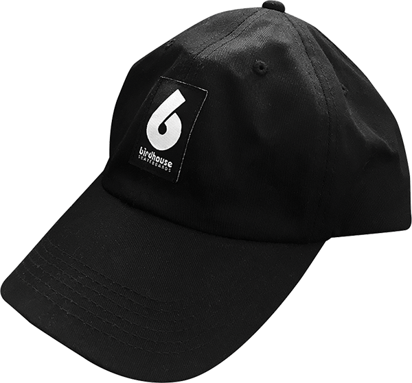 BIRDHOUSE B LABEL HAT ADJ-BLK