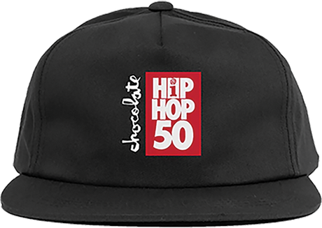 CHOCOLATE INTERSCOPE RECORDS INTER50 5P HAT ADJ-BLACK