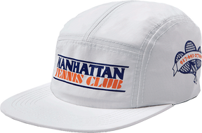 CALL ME MANHATTAN TENNIS CLUB CAMP HAT ADJ-WHITE