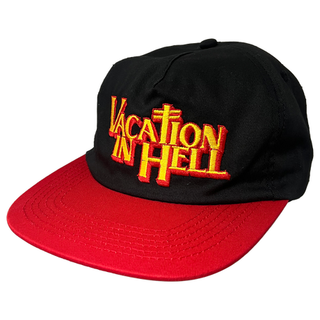 DEATHWISH VACATION SNAPBACK HAT ADJ-BLK/RED
