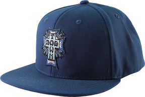 DOGTOWN CROSS LOGO COLOR PATCH HAT ADJ-NAVY
