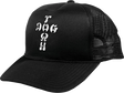 DOGTOWN CROSS LETTERS FLIP MESH HAT ADJ-BLACK