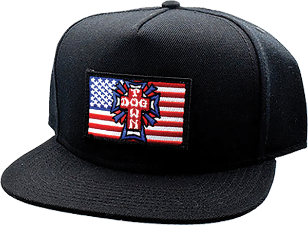 DOGTOWN FLAG PATCH ADJ-BLACK