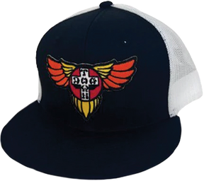 DOGTOWN WINGS PATCH OG 70S MESH HAT ADJ-NAVY/NAVY