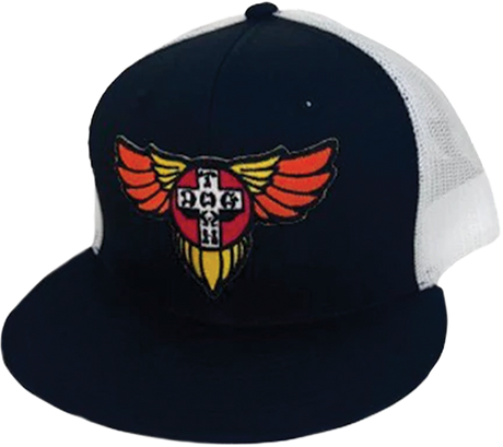 DOGTOWN WINGS PATCH OG 70S MESH HAT ADJ-NAVY/NAVY
