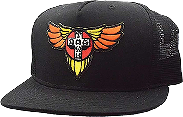 DOGTOWN WINGS PATCH ADJ-BLACK