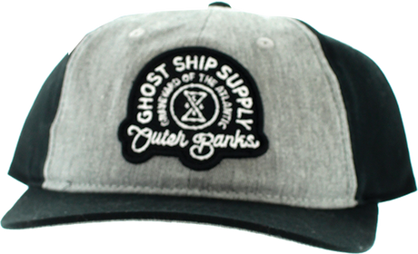 GHOST SHIP INSIGNIA COTTON HAT ADJ-BLACK/GREY