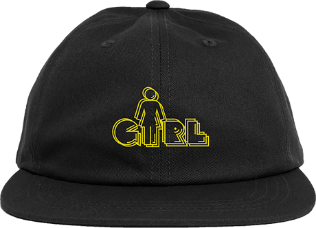 GIRL PAC-OG-MAN EMBROIDERED 6-PANEL ADJ-BLACK