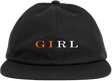 GIRL SERIF HAT ADJ-BLACK