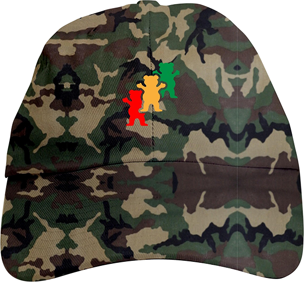 GRIZZLY TRINITY DAD HAT ADJ-CAMO