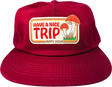 HAPPY HOUR HAVE A NICE TRIP HAT ADJ-BURGUNDY