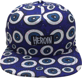 HEROIN EYES HAT ADJ-BLUE
