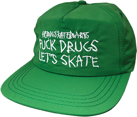 HEROIN FUCK DRUGS HAT ADJ-GREEN