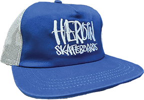 HEROIN MARKER MESH TRUCKER HAT ADJ-ROYAL BLUE
