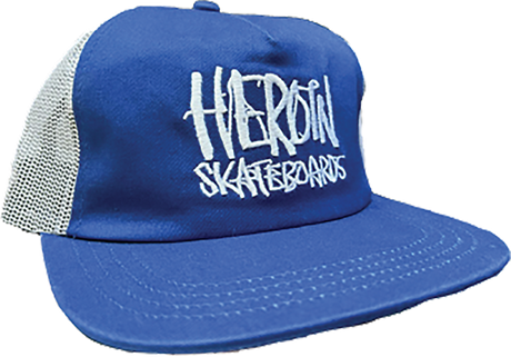HEROIN MARKER MESH TRUCKER HAT ADJ-ROYAL BLUE