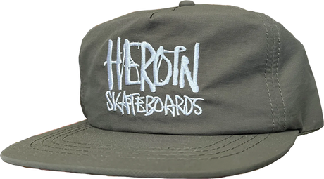 HEROIN SCRIPT NYLON HAT ADJ-OLIVE