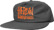 HEROIN SCRIPT NYLON HAT ADJ-BLK/ORG